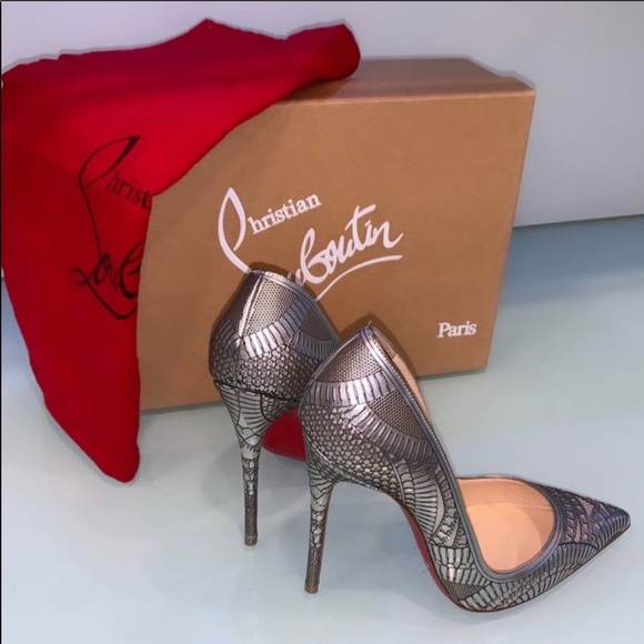 Christian Louboutin Shoes - Christian Loubiton Silver Kristali